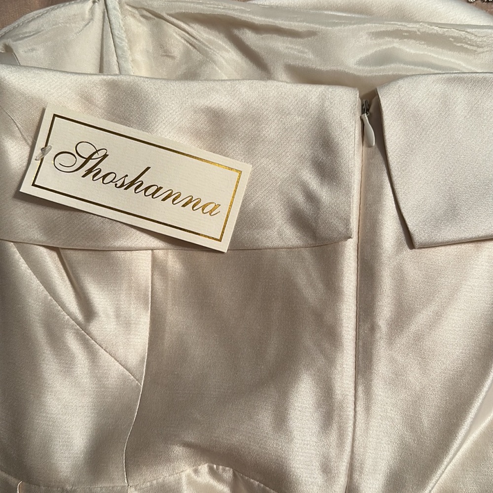 Beautiful Shell Shoshanna short strapless dress. Never worn. Size 10. - Picture 4 of 6